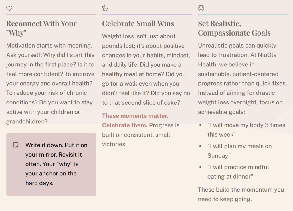 how to stay motivated on your weight loss journey